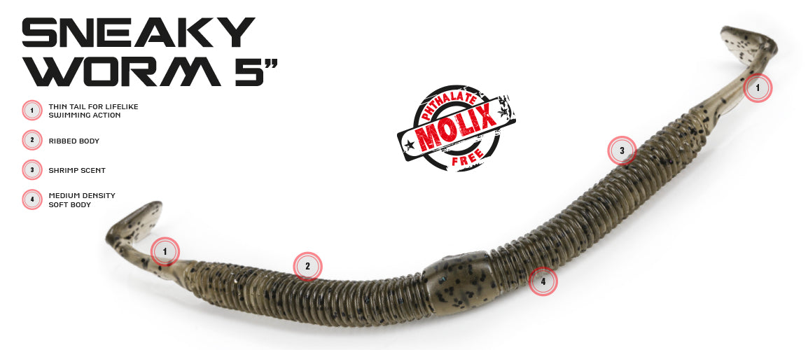 SNEAKY WORM 5"
